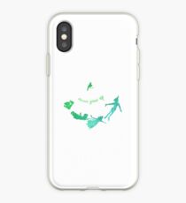 Never Grow Up Inspired Silhouette iPhone Case