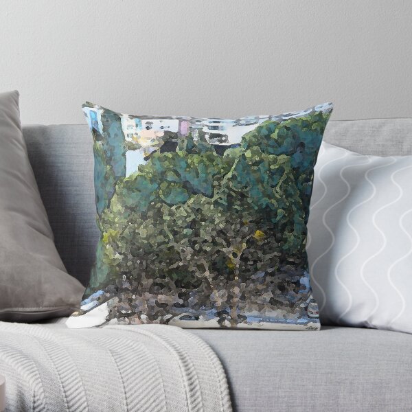 Urban Trees at UCLA Throw Pillow