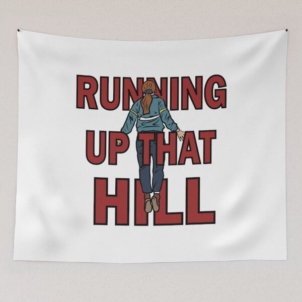 Item preview, Running up that hill art gift fan designed and sold by ClerosMilani.