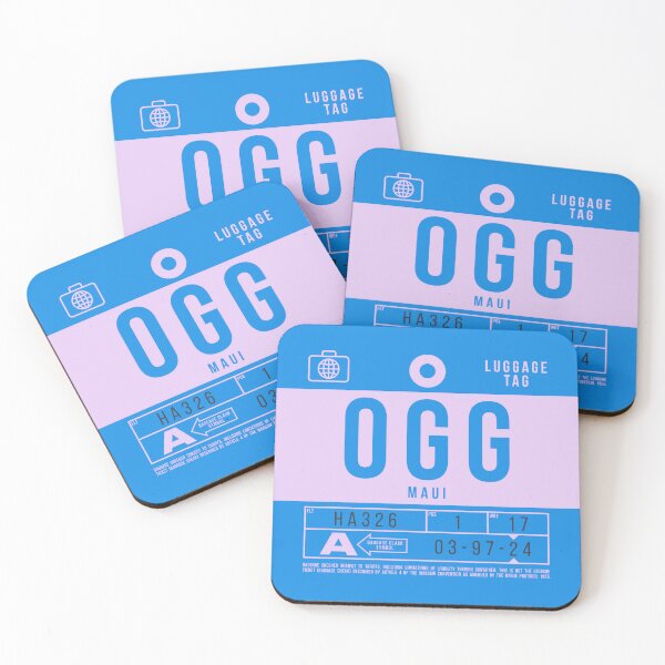 Item preview, Luggage Tag B - OGG Maui Hawaii USA designed and sold by VoodooCircus.