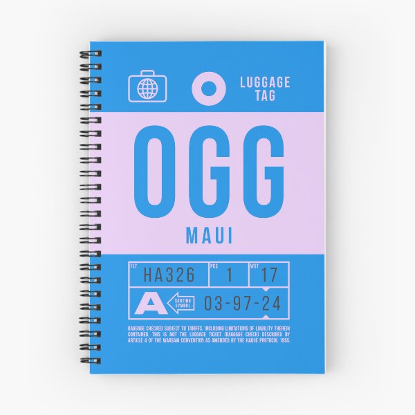Item preview, Luggage Tag B - OGG Maui Hawaii USA designed and sold by VoodooCircus.