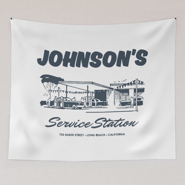 Item preview, Johnson's Service Station designed and sold by GoodTimeRetro.