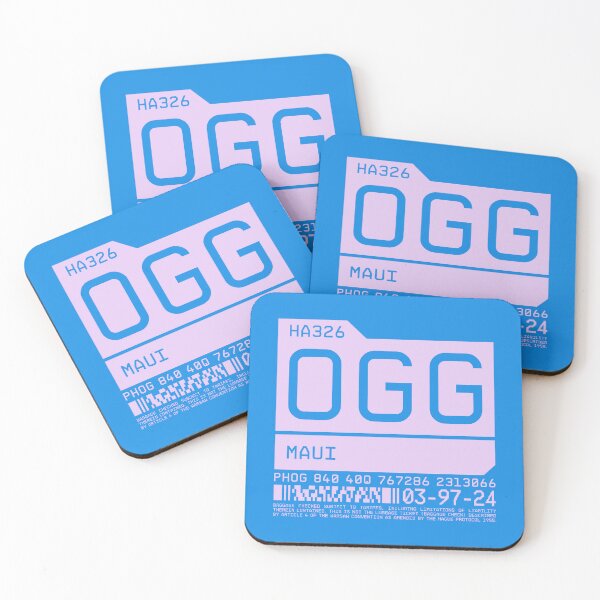 Item preview, Luggage Tag B - OGG Maui Hawaii USA designed and sold by VoodooCircus.
