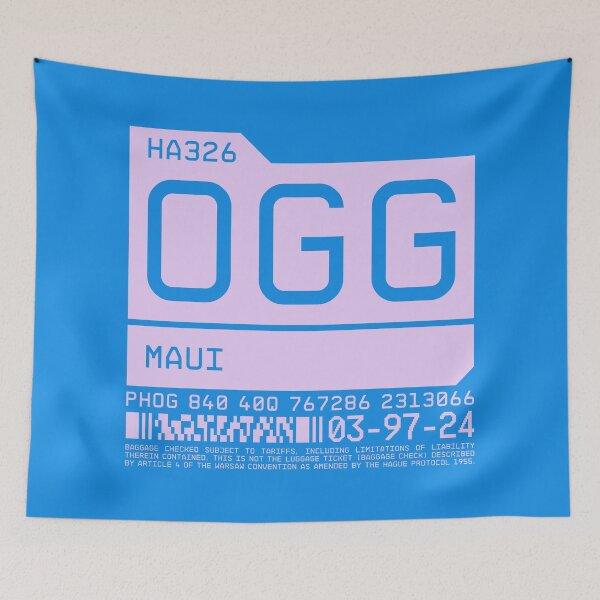 Item preview, Luggage Tag B - OGG Maui Hawaii USA designed and sold by VoodooCircus.