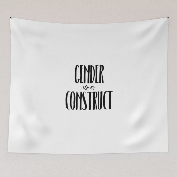 Item preview, gender is a construct (black font) designed and sold by klairehumanoid.