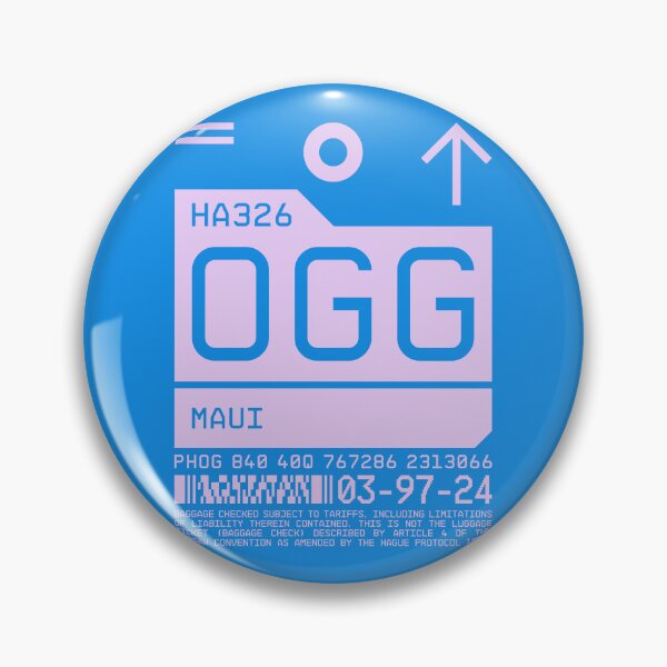 Item preview, Luggage Tag B - OGG Maui Hawaii USA designed and sold by VoodooCircus.