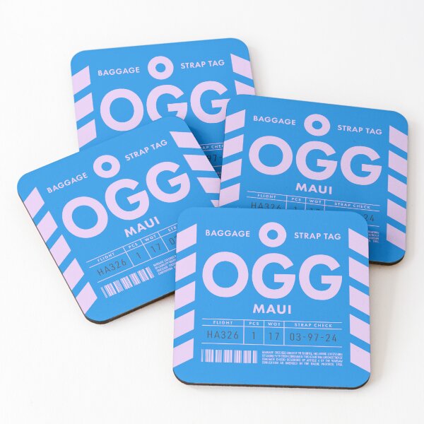 Item preview, Luggage Tag D - OGG Maui Hawaii USA designed and sold by VoodooCircus.
