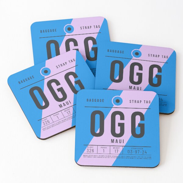 Item preview, Luggage Tag E - OGG Maui Hawaii USA designed and sold by VoodooCircus.