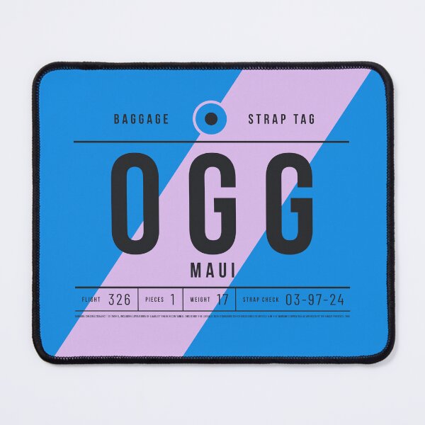 Item preview, Luggage Tag E - OGG Maui Hawaii USA designed and sold by VoodooCircus.