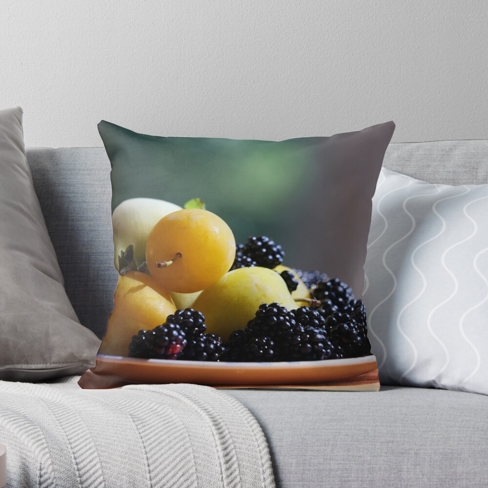 August Still Life Throw Pillow