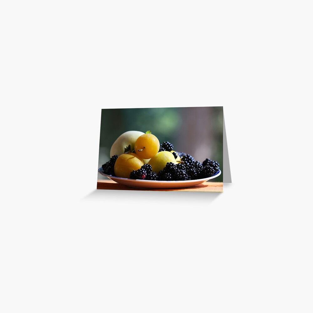 August Still Life Greeting Card