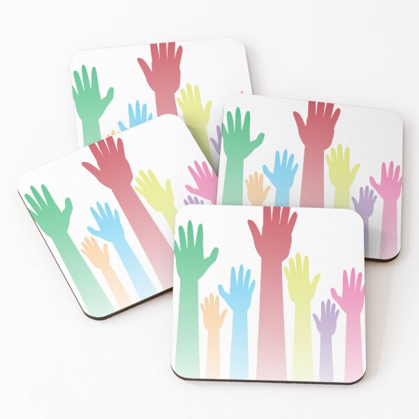 Item preview, Colorful Raised Hands designed and sold by AnnArtshock.