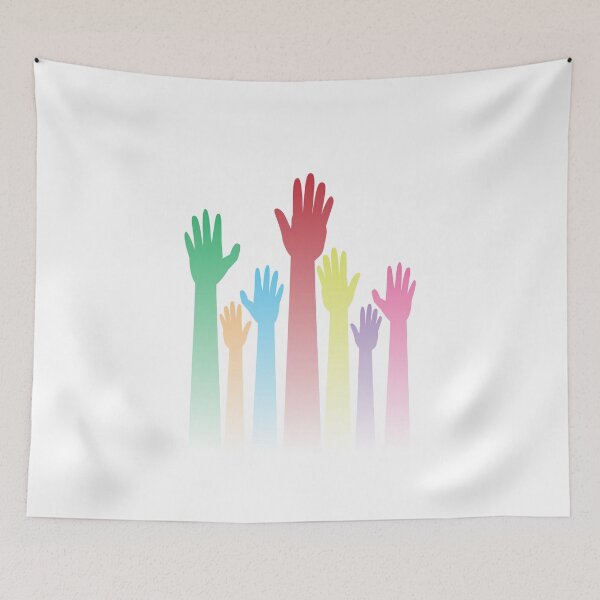 Item preview, Colorful Raised Hands designed and sold by AnnArtshock.