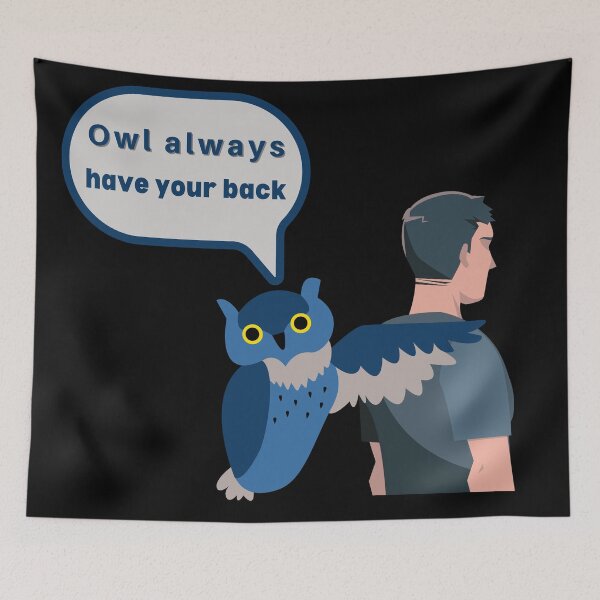 Item preview, Owl Always Have Your Back Blue Version Design designed and sold by mbuz90.