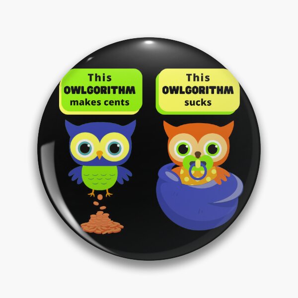 Item preview, Owlgorithm Blue/Green Version Design designed and sold by mbuz90.