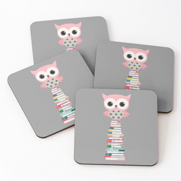 Item preview, Pink Owl Book Stack designed and sold by tmdaliggr.