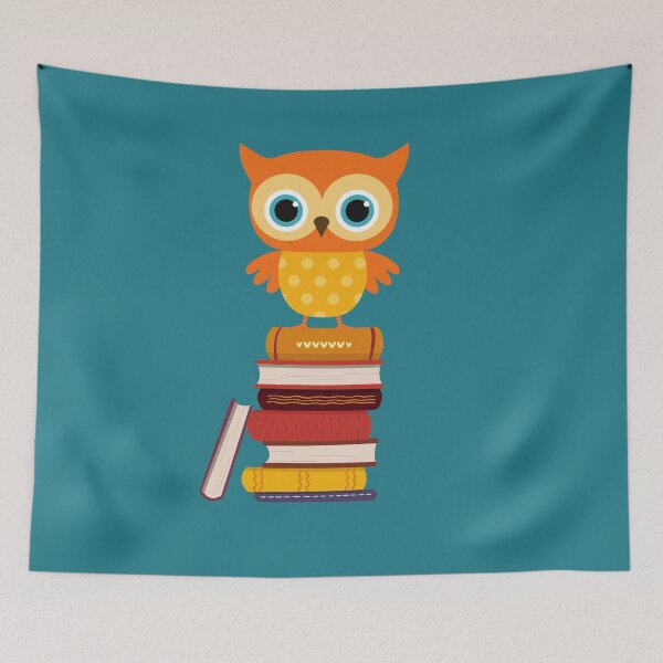 Item preview, Orange Owl Book Stack designed and sold by tmdaliggr.
