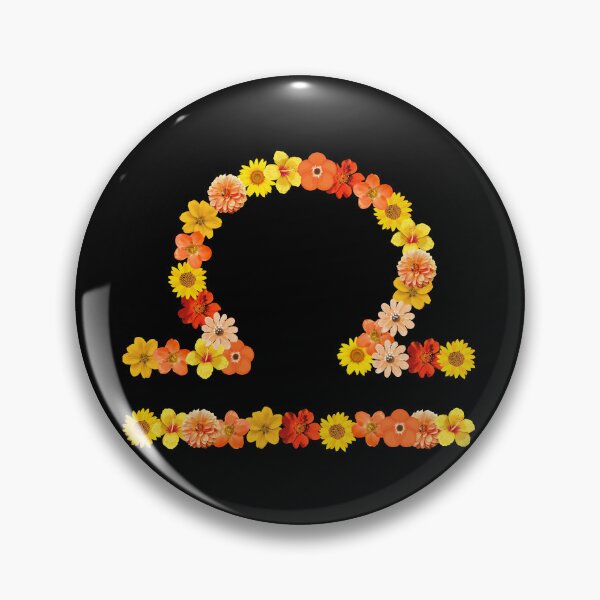 Item preview, Floral Libra Zodiac Symbol designed and sold by Hellofriendco.