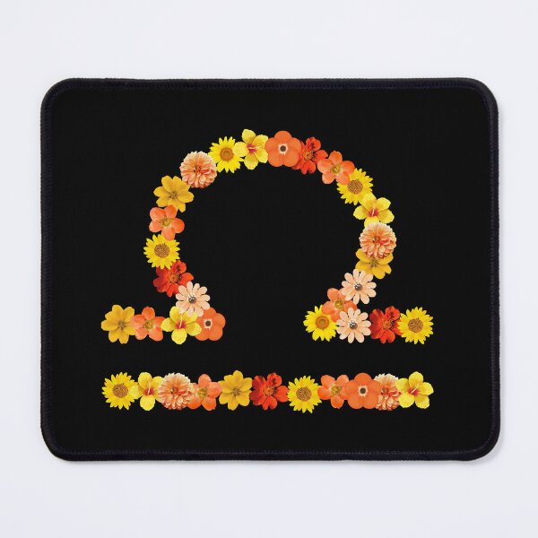 Item preview, Floral Libra Zodiac Symbol designed and sold by Hellofriendco.