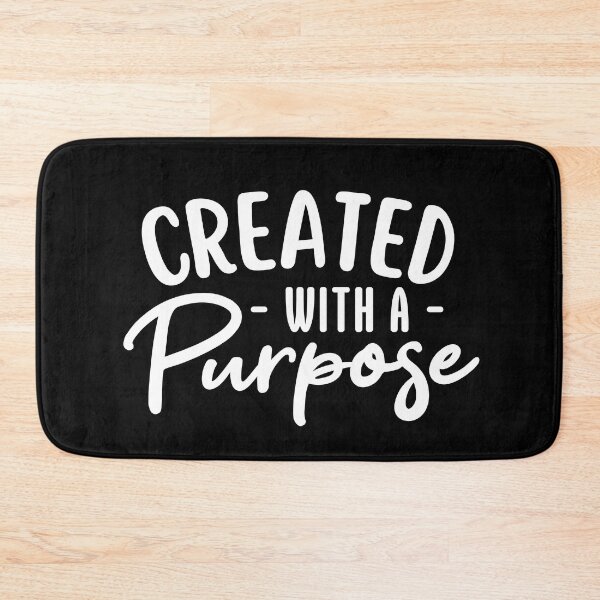 Item preview, Created with a purpose (white) - Christian Merchandise designed and sold by AE3store.