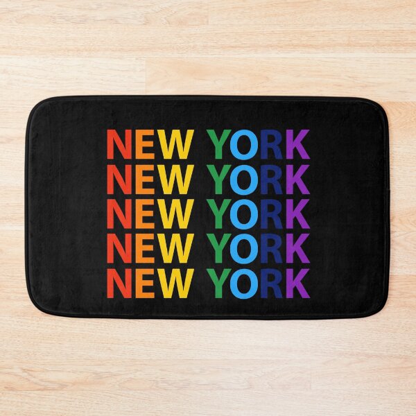 Item preview, New York USA,  rainbow colors, colorful, vibrant colors designed and sold by efenem.
