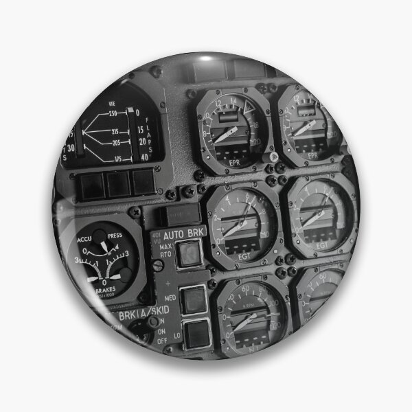 Item preview, AVIATION #23 - Cockpit Panel in Black & White designed and sold by DEL-Productions.