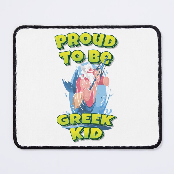 Item preview, Proud To Be Greek Kid Poseidon With Trident designed and sold by QueensNewYork.