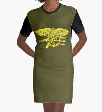 NAVY SEALTRIDENT Graphic T-Shirt Dress