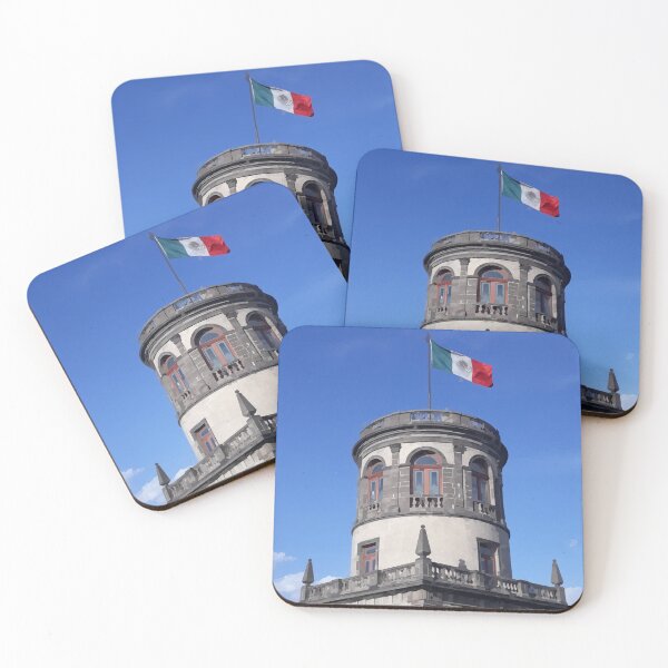 Item preview, Mexican Flag on Torre Caballero Alto - Watercolour Style designed and sold by WWWC2288.