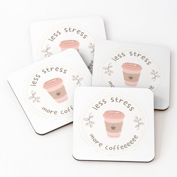 Item preview, Less Stress More Coffee Artwork designed and sold by cinxart.