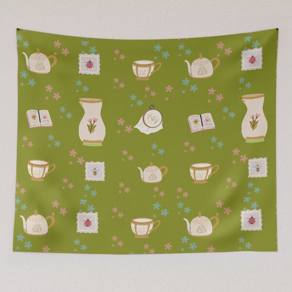 Item preview, tea time print designed and sold by AtBlk Products.