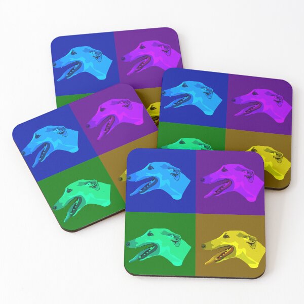 Item preview, My pop-art greyhound drawing designed and sold by Blondiabshop.