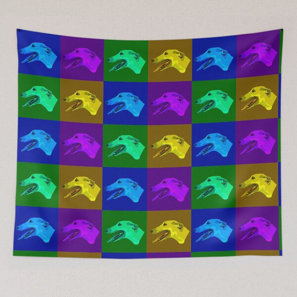 Item preview, My pop-art greyhound drawing designed and sold by Blondiabshop.