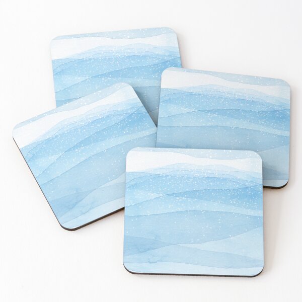 Item preview, Ondas azules de acuarela designed and sold by SheWolfDaughter.