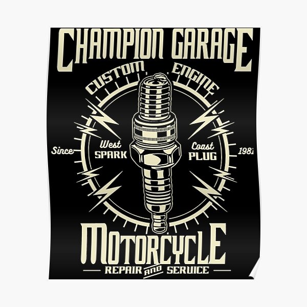 Champion Spark Plug Posters for Sale | Redbubble