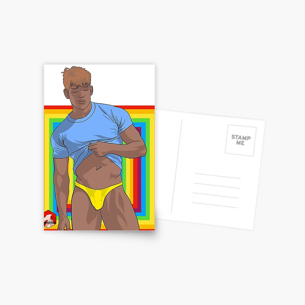 SHIRTLIFTERS Ethan Rainbow Postcard