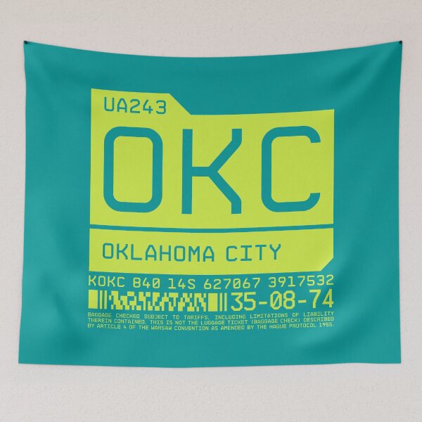 Artikelvorschau, Gepäckanhänger C - OKC Oklahoma City USA entworfen und verkauft von VoodooCircus.