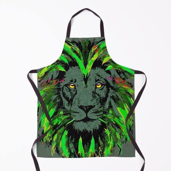 Item preview, Green Lion Head - Lion Mouse Pad designed and sold by BigWildKiwi.