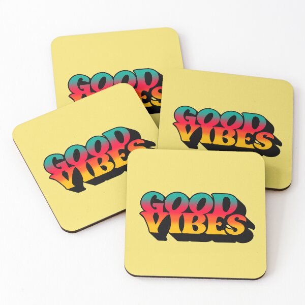 Item preview, Gradient Tricolor Spectrum 3D Extruded Retro Vintage Serif Display Typography Good Vibes Quotes designed and sold by Cawaiico.