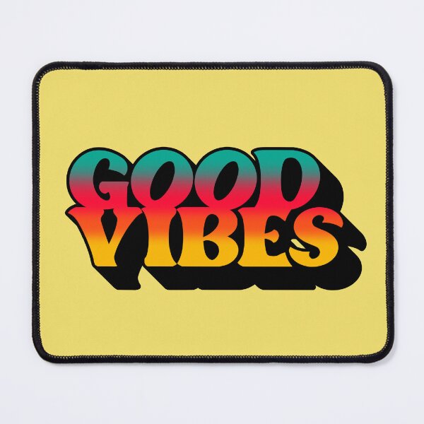 Item preview, Gradient Tricolor Spectrum 3D Extruded Retro Vintage Serif Display Typography Good Vibes Quotes designed and sold by Cawaiico.