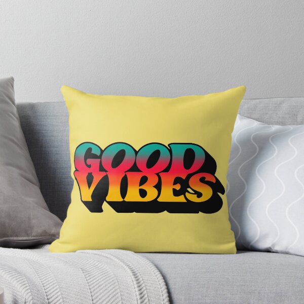Item preview, Gradient Tricolor Spectrum 3D Extruded Retro Vintage Serif Display Typography Good Vibes Quotes designed and sold by Cawaiico.