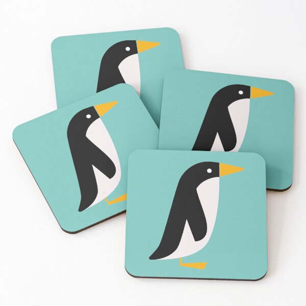 Item preview, Penguin Party – Retro Penguins in Blue designed and sold by SuzieLondon.