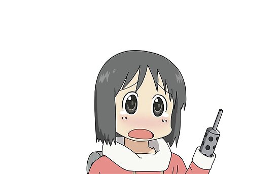 Nichijou Nano Machine Gun Poster By Neomeme Redbubble