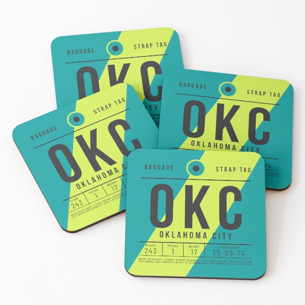 Item preview, Luggage Tag E - OKC Oklahoma City USA designed and sold by VoodooCircus.