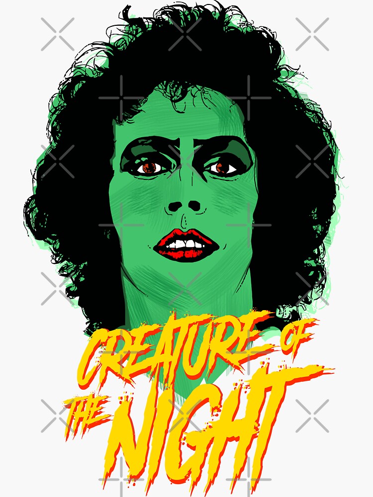 "The Rocky Horror Picture Show Creature of the Night" Sticker for