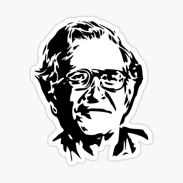 Item preview, Noam Chomsky stencil designed and sold by bumblethebee.