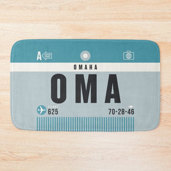 Item preview, Luggage Tag A - OMA Omaha Nebraska USA designed and sold by VoodooCircus.