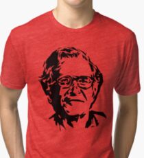 Noam Chomsky stencil Tri-blend T-Shirt