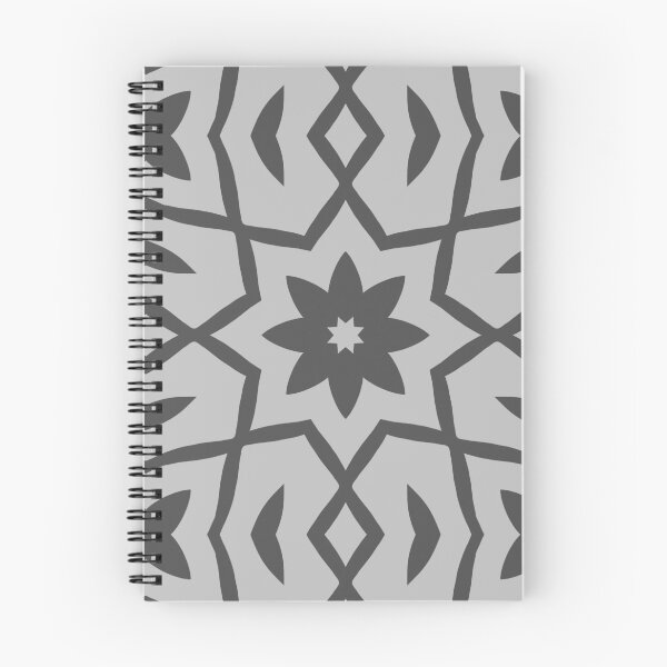 Item preview, Star Flower Pattern in Gray designed and sold by KeksWorkroom.