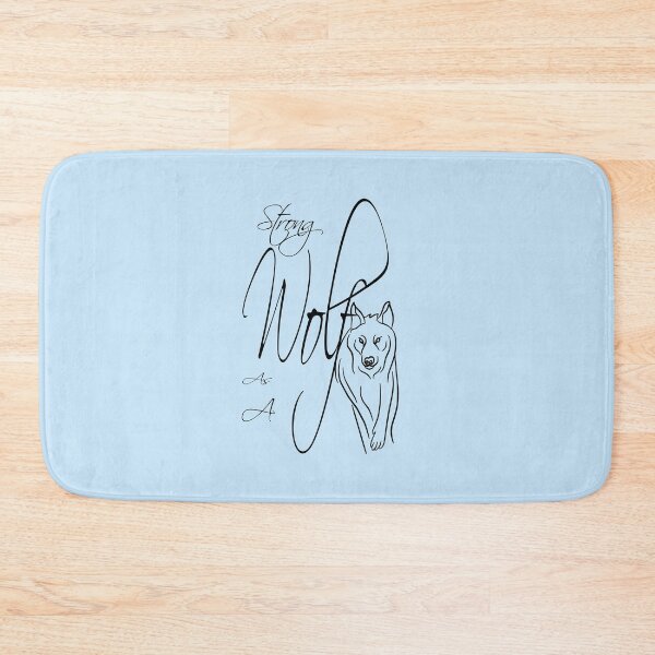 Item preview,  Be Strong As A Wolf Romantic,Wolf drawing for girl designed and sold by fatydesignspace.